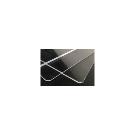 Professional Plastics Clear R7800 Impact Modified Acrylic W/ Clear Routable Masked Sheet, 0 SACRR7800.187X36.000X42.0CERTM